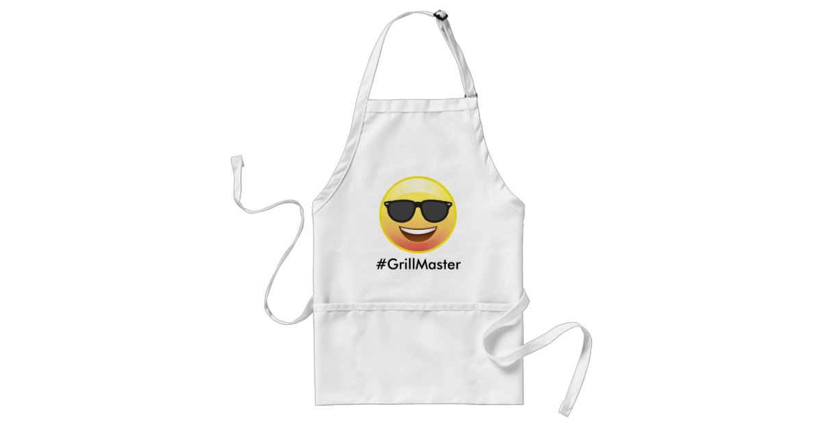 Fartuch z grillującą emotikonką